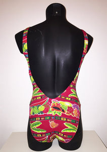 Tropical Fruit Swimsuit Red